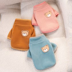 嬉皮狗 —小熊狗狗猫咪衣服春秋款小型犬宠物秋冬绒衣0413保暖可爱