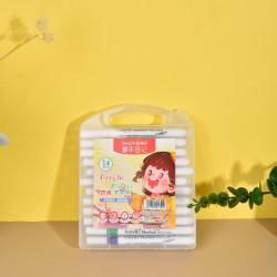 童年日记 学生美术儿童绘画丙烯马克笔（到手1盒 24色）