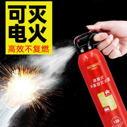 闪扑 车载水基灭火器车用家用私家车小型便携小汽车年检消防器材耐高温