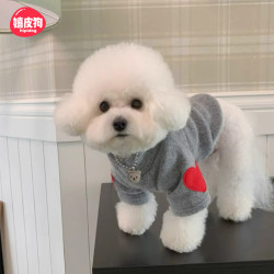 嬉皮狗 [达人]狗狗怦然心动打底衫保暖小型犬比熊宠物衣服两脚衣服6124