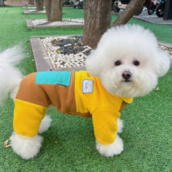 脆调 2025新款狗狗衣服秋冬小型幼犬比熊泰迪博美可牵引保暖冬装四脚衣