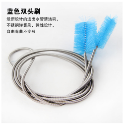 沃韦朗 新款加长水管刷子鱼缸过滤桶器玻璃弹簧软管管道清洗清洁理神器