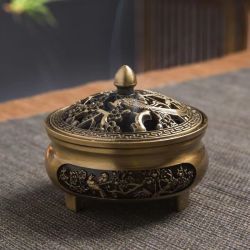 特惠铜合金三足香炉香薰炉家居雅致轻奢高品质