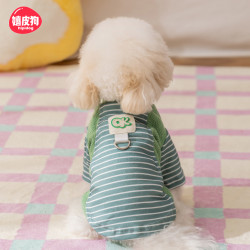嬉皮狗 秋冬季狗狗衣服可牵引打底衫泰迪小型犬两脚宠物狗衣服8030