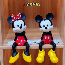 高颜值米奇米妮大气摆件家里上档次客厅玄关电视柜高端装饰品创意