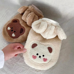 嬉皮狗 [达人]小熊头休闲狗狗衣服加厚保暖秋冬宠物小型幼犬猫咪冬季0552