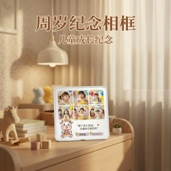 宝宝相框纪念生日成长记录摆台定制儿童画框照片相框定制摆台礼物