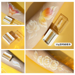 30g透明蝴蝶系面部彩绘水溶性颜料易清洗颜色鲜艳绘画