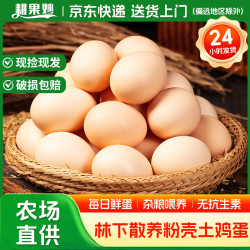 耕果妙 正宗散养土鸡蛋40枚笨鸡蛋单枚50克每日鲜蛋农家谷物喂养