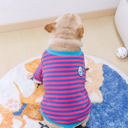 Tigerdog春秋冬法斗狗条纹T恤卫衣泰迪中小型犬潮牌柯基巴哥衣服