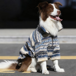 大型犬边牧金毛羊羔绒外套拉布拉多秋冬保暖拉链宠物冬装狗狗衣服