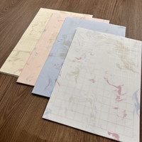 九义堂 蜡染日课纸墨流小楷专用纸方格子作品宣纸