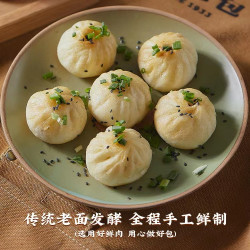 钱余昌儿童鲜肉小笼包208克/袋手工速食早餐加热即食半成品包子