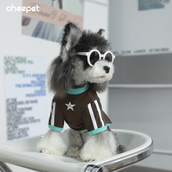 cheepet/趣派秋冬美式复古潮酷狗狗打底两腿打底衫德绒保暖遛狗服