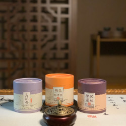 紫铜色龙凤盖香炉+盘香套餐铜炉送三盒盘香精品香安寝