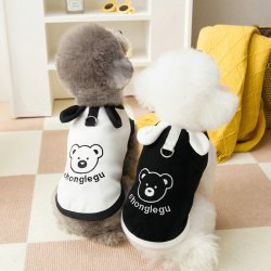ins风狗狗衣服春夏舒适24大度熊T恤可爱猫咪衣服尺码卫衣宠物衣服
