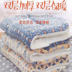 狗狗垫子冬季猫咪厚垫子秋冬款狗窝卡通猫窝睡觉用棉被子宠物窝垫