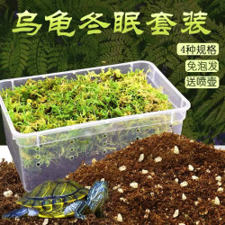 椰土乌龟冬眠用品保湿苔藓爬虫宠物垫材沙蜘蛛蝎子保温土过冬装备