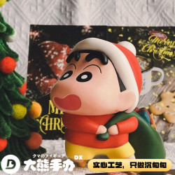 （圣诞礼物-派送员小新）动漫手办蜡笔小新cos系列桌面公仔摆件可爱