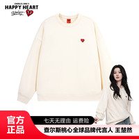 CHARLES JANG'S HAPPY HEART 春季新款卫衣上衣长袖衣服韩国大码C位款圆领爱心内搭