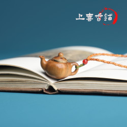 绿檀木竹节款把把壶高端正品随身香薰高档檀香木质精致家用香囊