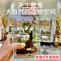 鱼缸石头造景鱼缸底砂南美鱼缸溪流石沉木溪流假山缸小米智能鱼缸