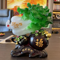 福到财到白菜摆件玄关酒柜鞋柜高档个性手工装饰品JF