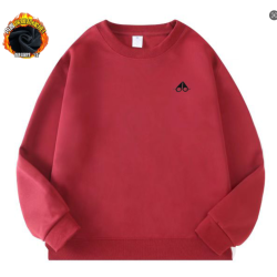 意大利外贸红色加绒卫衣圆领品牌高端长袖超柔绒WY88
