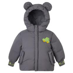 pureborn 儿童羽绒服冬季新款男女宝宝白鸭绒保暖加厚外套