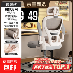 人体工学椅子护腰电脑椅靠背椅电竞椅学习办公椅座椅 豪华逍遥款-灰色