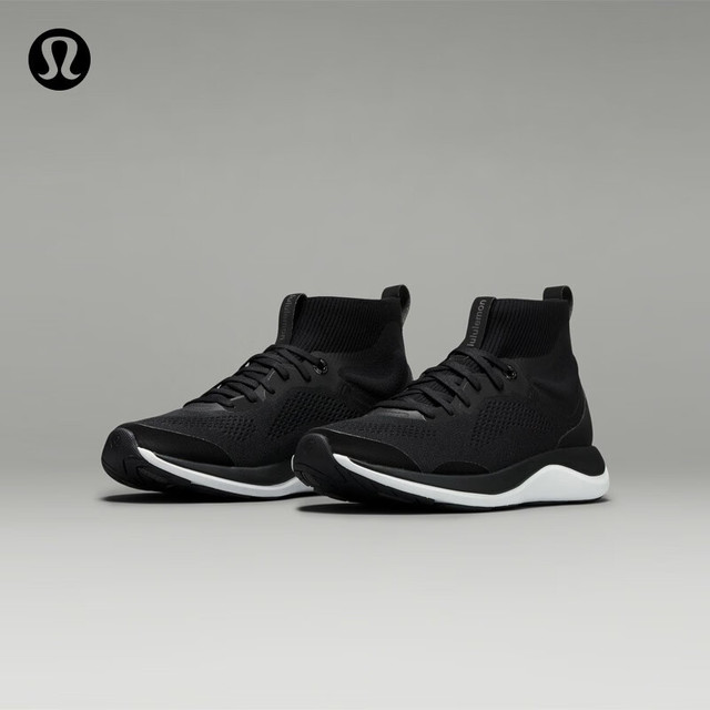 lululemon Chargefeel 女士中帮综合跑训鞋 LW9EF4S 黑/锚灰/白 36
