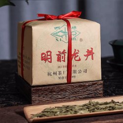 西湖牌 明前一级龙井茶叶250g纸包春茶绿茶散装
