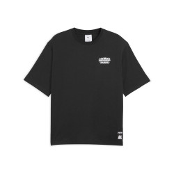 PUMA RIPNDIP联名|纯棉宽松短袖T恤男PUMA彪马夏季紫色运动上衣 632413