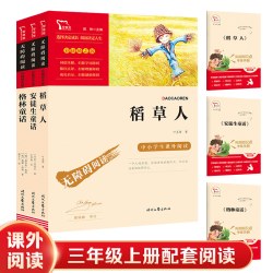 快乐读书吧三年级上册稻草人 格林童话 安徒生童话必读课外书阅读
