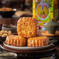 郭师傅 月饼叉烧皇五仁月饼广式酥皮中秋送礼惠州月饼礼盒300g