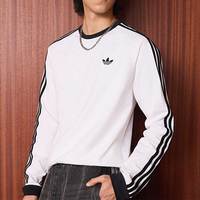 adidas 滔搏丨adidas阿迪达斯三叶草男子休闲风撞色运动长袖T恤KE3545