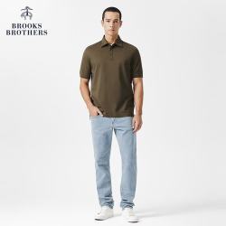 Brooks Brothers 3002 纯色刺绣logo Polo衫 深绿色 XL