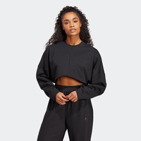 adidas 女子 训练系列YGA ST CRO SWT运动 套头衫HS8121 A/L码