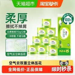 心相印 云感柔肤系列 有芯卷纸 4层