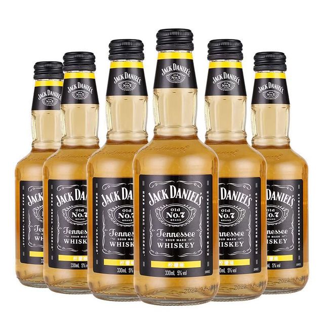 临期品：杰克丹尼 威士忌预调酒柠檬味 330ml*6瓶 #值酒发现官#