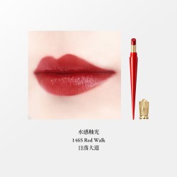 Christian Louboutin CL路铂廷细高跟萝卜丁水感釉光唇膏2g 滋润口红玫瑰木