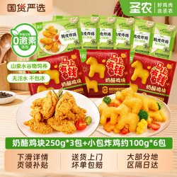 圣农 脆皮炸鸡250g*6空气炸锅半成品食材大块肉鸡伴翅官方旗舰炸货
