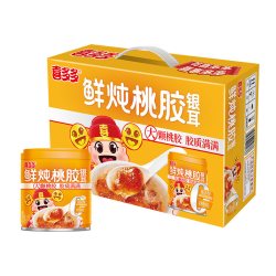 喜多多 鲜炖桃胶银耳羹即食银耳羹营养早餐代餐下午茶零食甜品