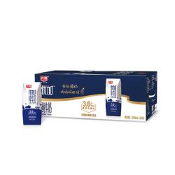 光明 优加 3.6g乳蛋白 纯牛奶 200ml*24盒 钻石装