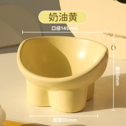 猫碗陶瓷猫粮碗狗碗食盆猫咪饭碗大口径水碗斜口碗防打翻宠物用品
