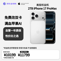 Apple iPhone 17 Pro Max 双eSIM卡 银色 2TB 5G手机