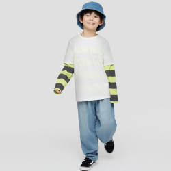 Gap 男童大童早秋logo纯棉圆领短袖T恤