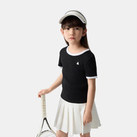Gap 女童春季款纯棉小熊刺绣撞色短袖