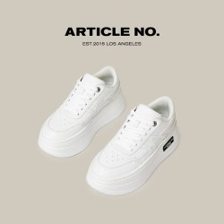 ARTICLE NO. 浪姐李小冉阚清子同款ARTICLE NO.厚底松糕小白鞋休闲鞋女6cm