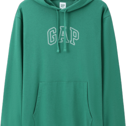 Gap Logo抽绳连帽口袋宽松卫衣